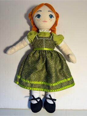 Disney Frozen Broadway Musical Green Dress Anna 15" Doll Plush Stuffed Toy